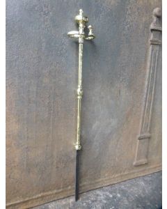 Attizzatoio in Ottone Lucido