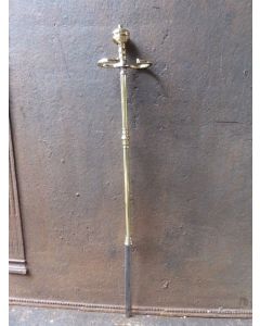 Attizzatoio in Ottone Lucido