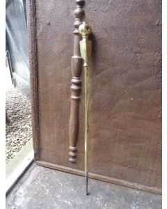 Attizzatoio in Ottone Lucido
